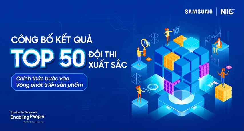 CÔNG BỐ TOP 50 ĐỘI THI XUẤT SẮC SAMSUNG SOLVE FOR TOMORROW 2026